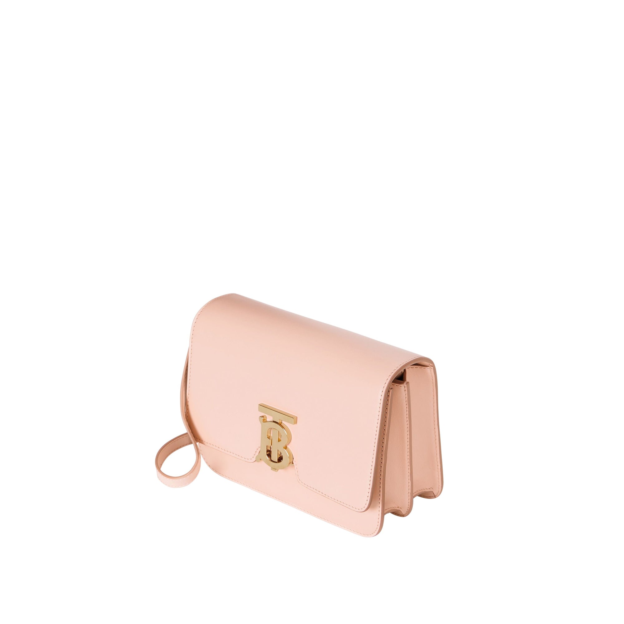 Petit sac TB en cuir - Rose Beige