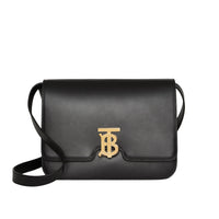 Sac TB moyen en cuir - Black