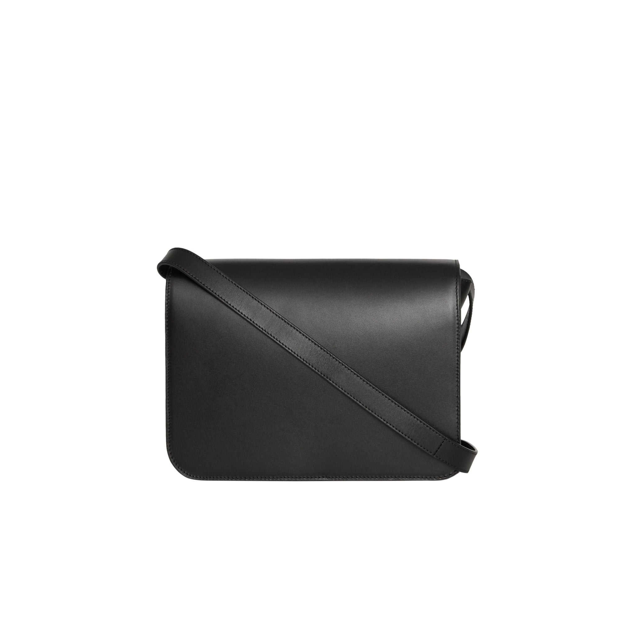 Sac TB moyen en cuir - Black