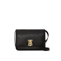 Sac TB moyen en cuir Monogram - Black
