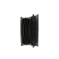 Portefeuille en cuir Monogram et sangle amovible - Black