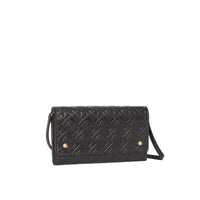 Portefeuille en cuir Monogram et sangle amovible - Black