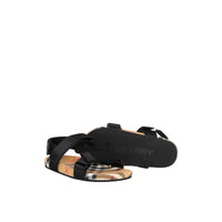 Sandales à motif Vintage check - Black & Antique Yellow