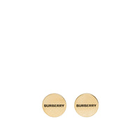 Boutons de manchette plaqués or gravés noir - Light Gold