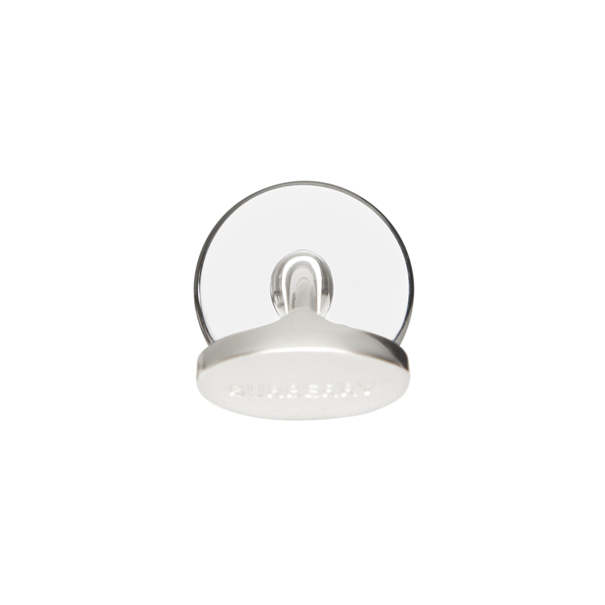 Boutons de manchette plaqués argent à logo - Silver