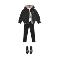 Legging en coton stretch avec logo - Black