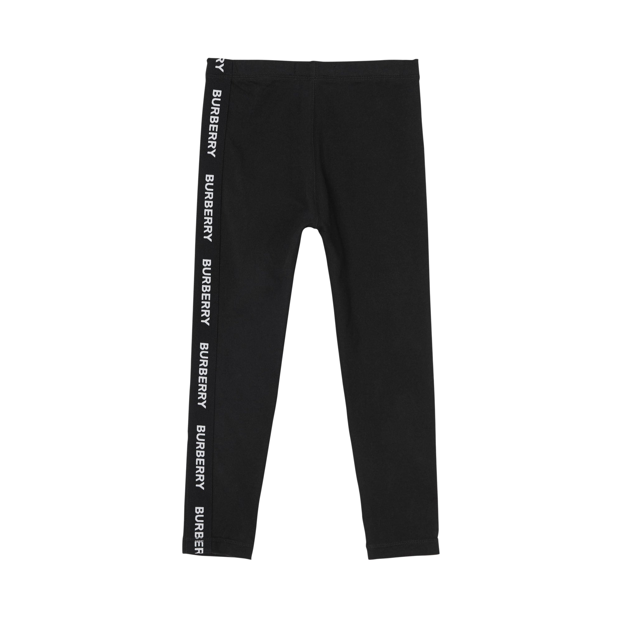 Legging en coton stretch avec logo - Black