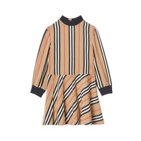 Robe à manches longues - Archive Beige