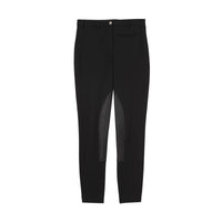 Pantalon de crêpe stretch en cuir d'agneau - Black