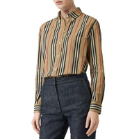 Chemise à col boutonné et rayures iconiques - Archive Beige