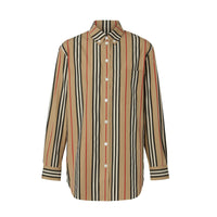 Chemise à col boutonné et rayures iconiques - Archive Beige