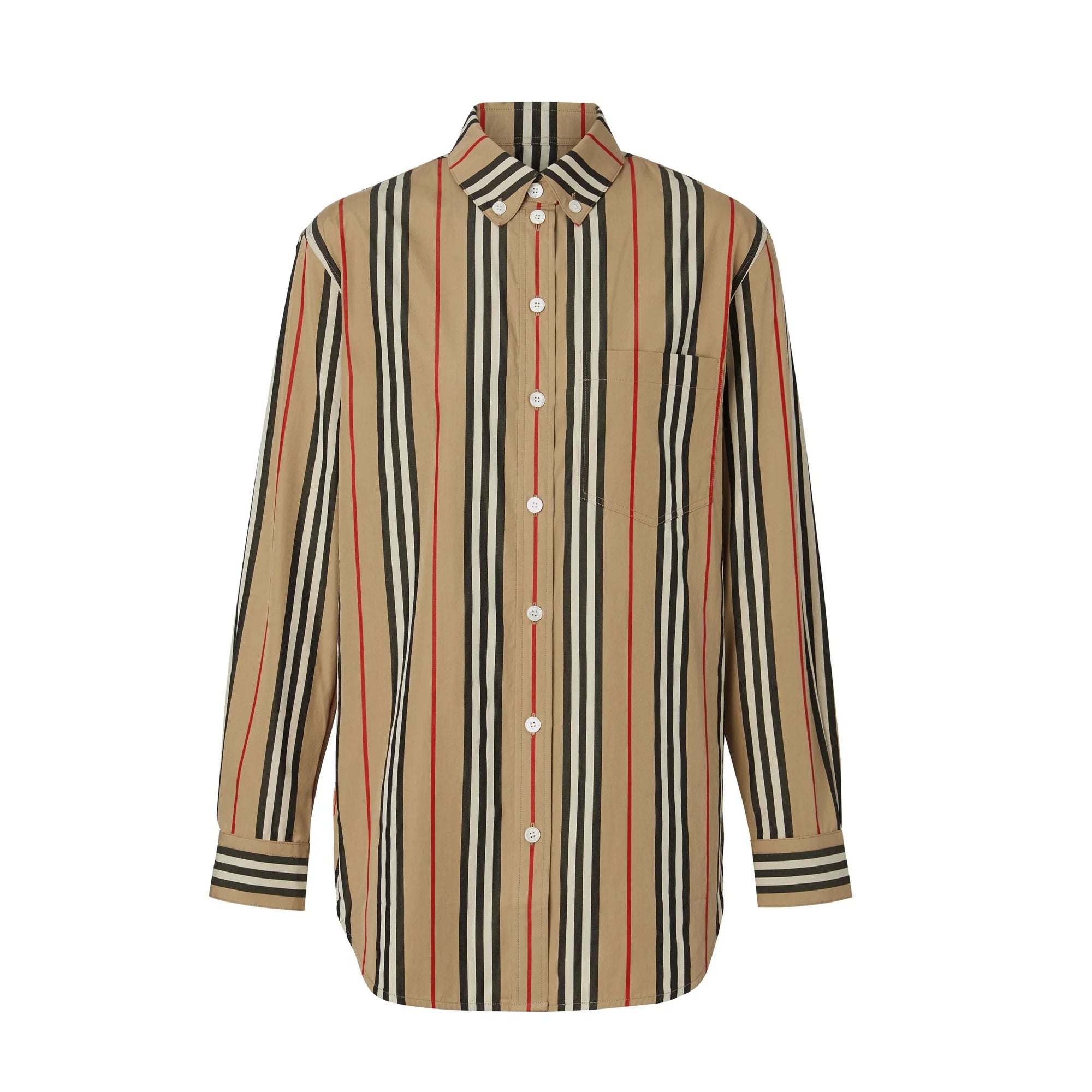 Chemise à col boutonné et rayures iconiques - Archive Beige