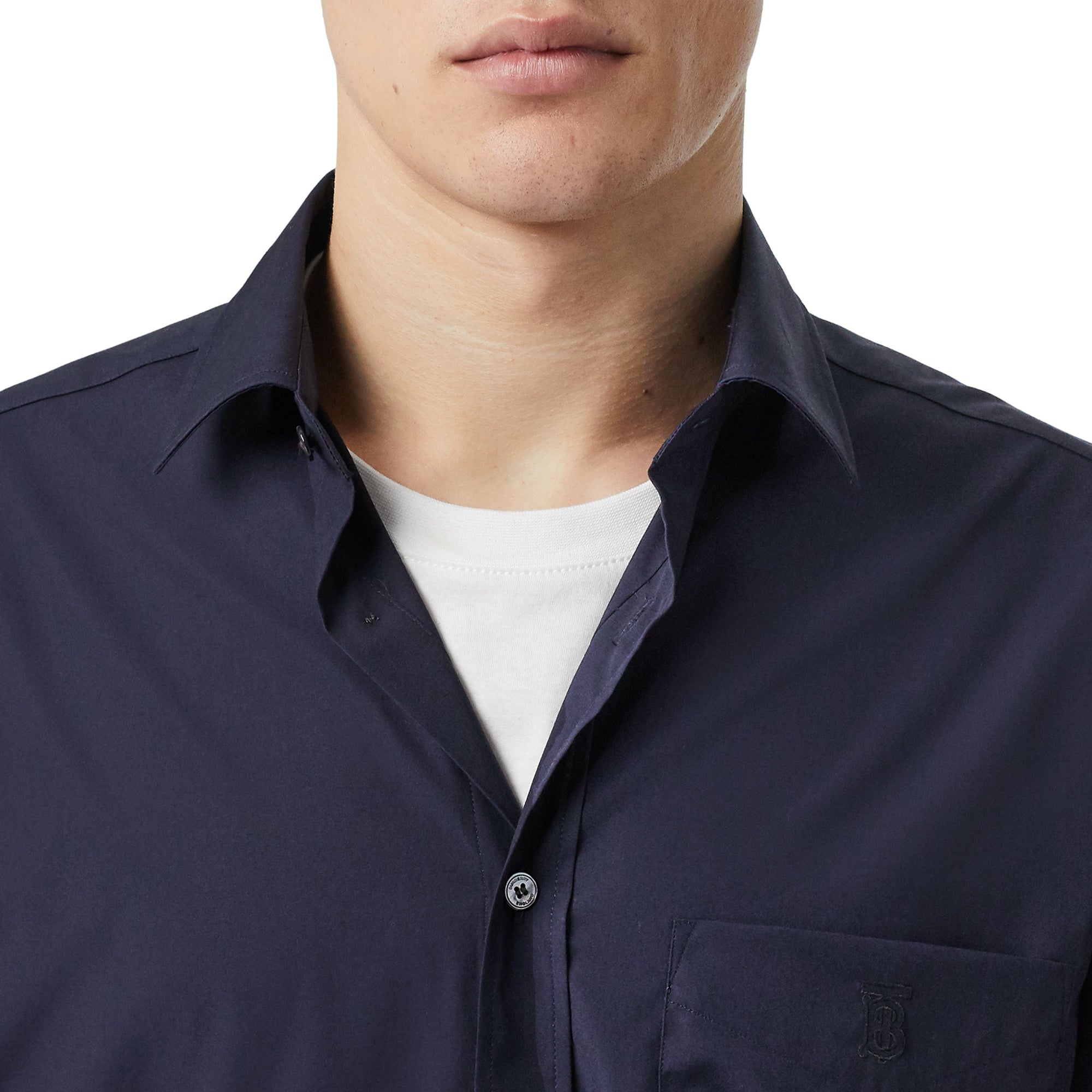 Chemise extensible Monogram - Navy