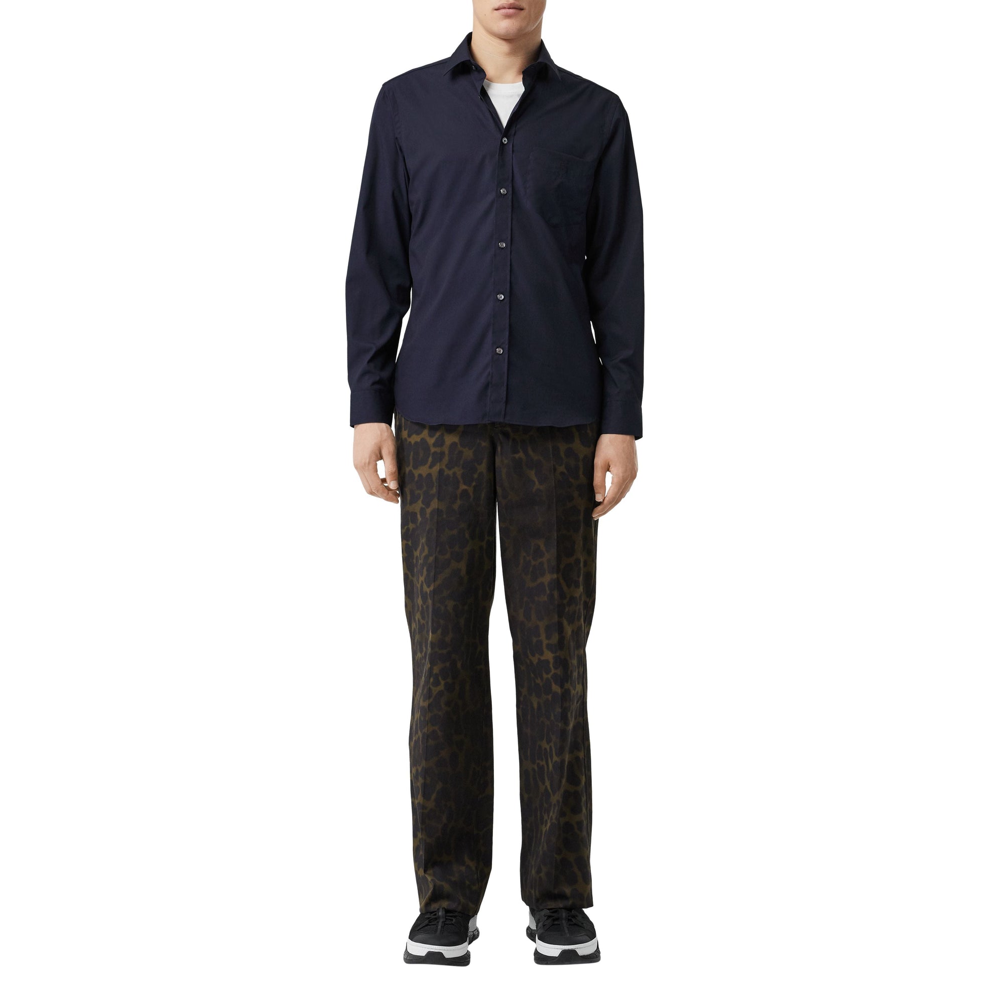 Chemise extensible Monogram - Navy