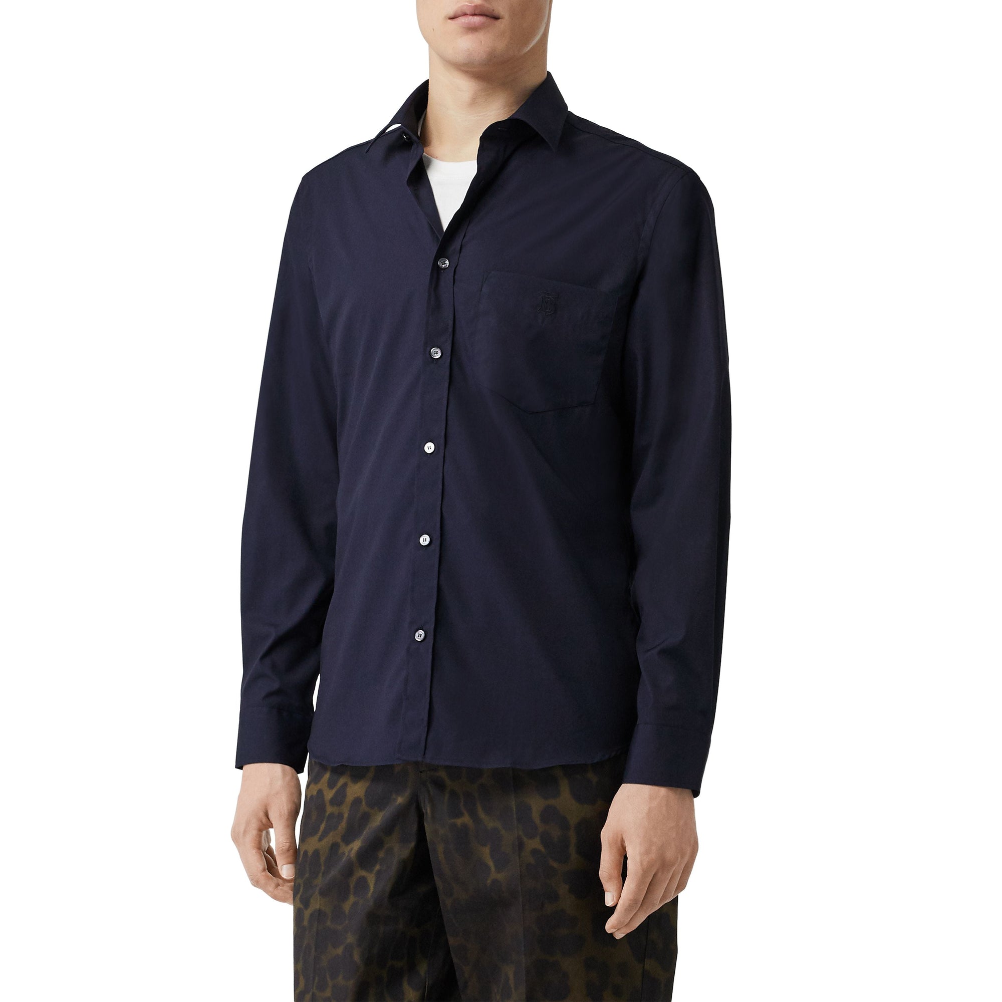 Chemise extensible Monogram - Navy