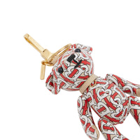 Bijou porte-clés Thomas Bear en cuir - Vermillion