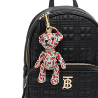 Bijou porte-clés Thomas Bear en cuir - Vermillion