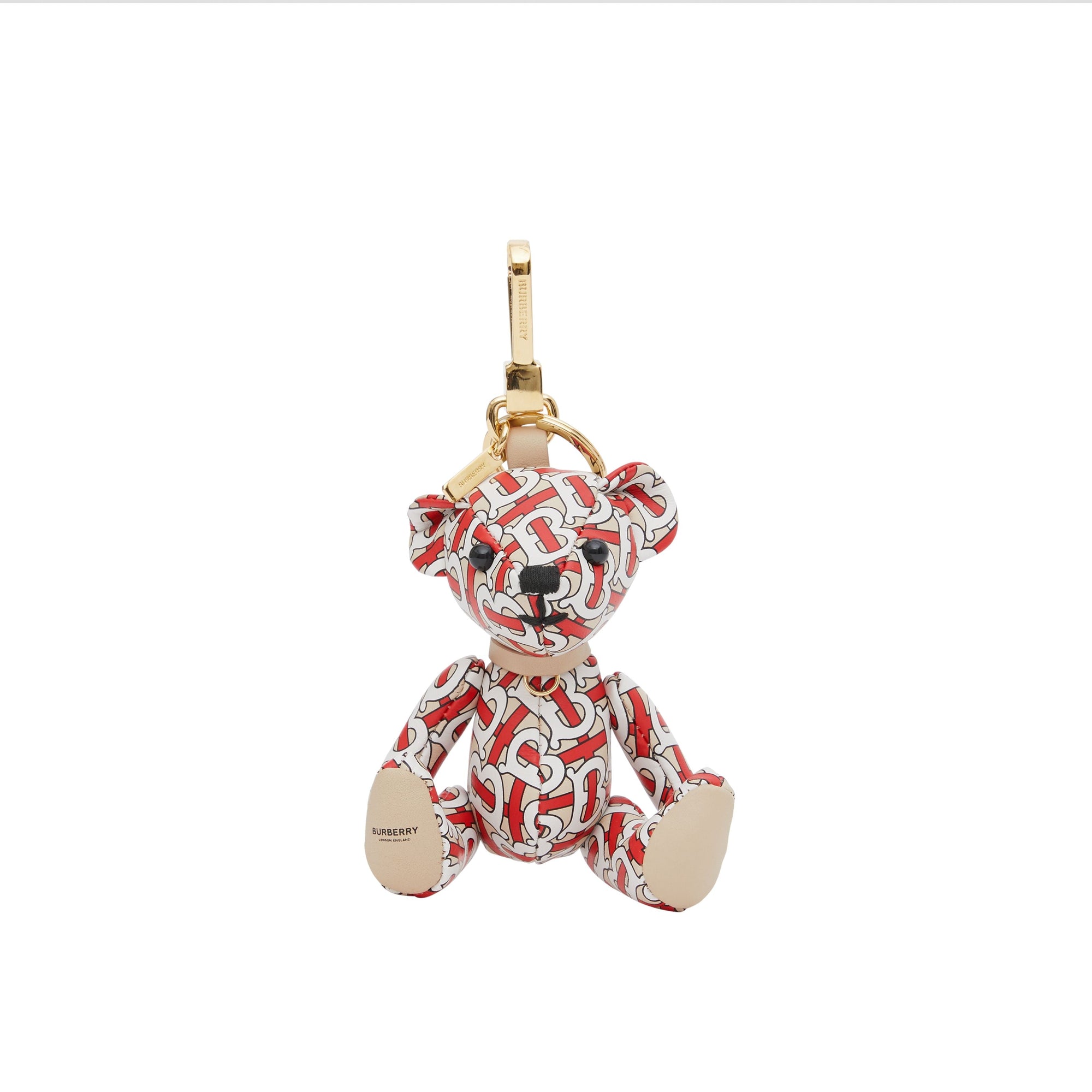 Bijou porte-clés Thomas Bear en cuir - Vermillion