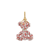 Bijou porte-clés Thomas Bear en cuir - Vermillion