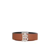 Ceinture réversible en cuir monogramme - Malt Brown & Black