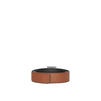 Ceinture réversible en cuir Monogram - Malt Brown & Black