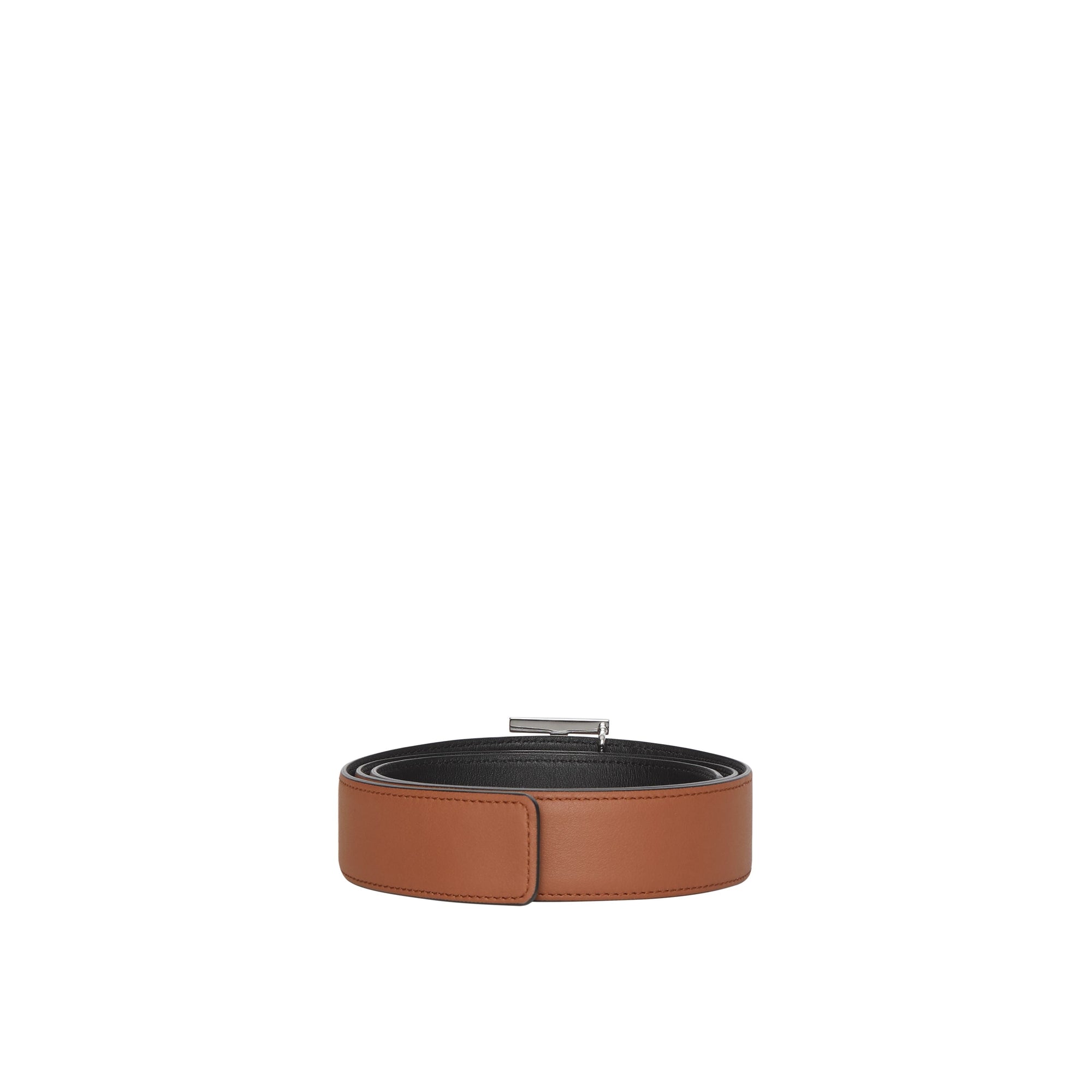 Ceinture réversible en cuir monogramme - Malt Brown & Black