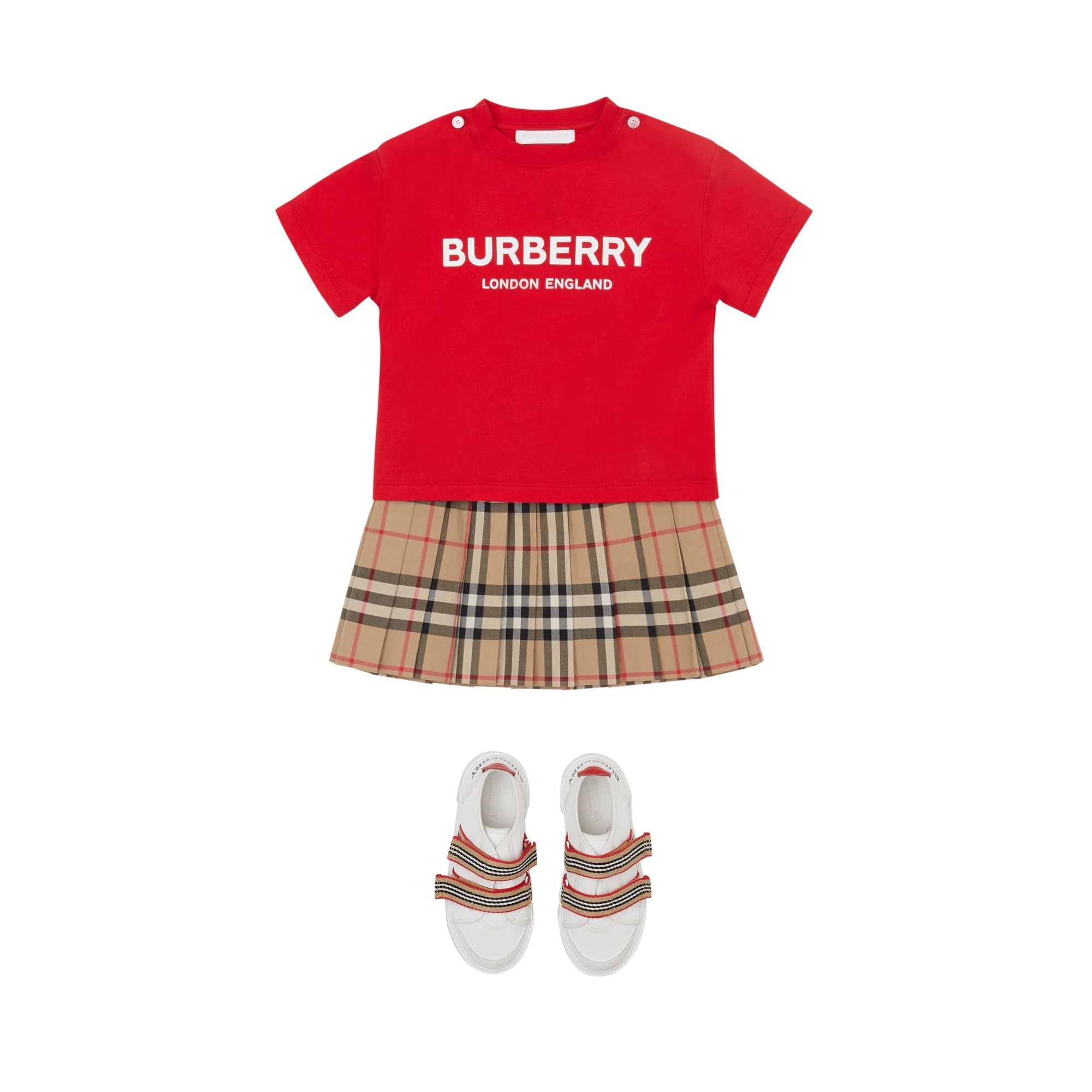 T-shirt bébé en coton avec logo - Bright Red