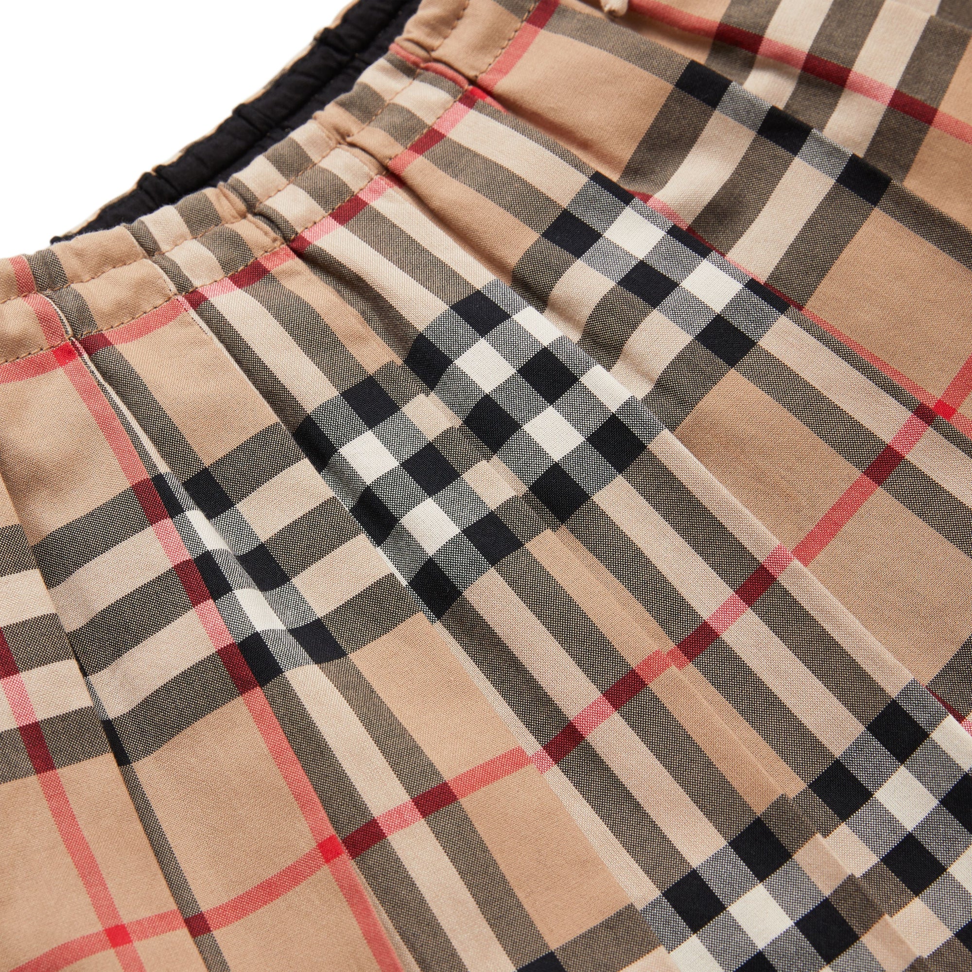 Jupe plissée en coton à motif Vintage check - Archive Beige Check