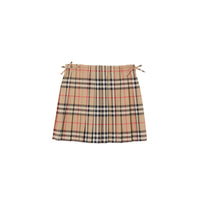 Jupe plissée en coton Vintage Check - Archive Beige Check