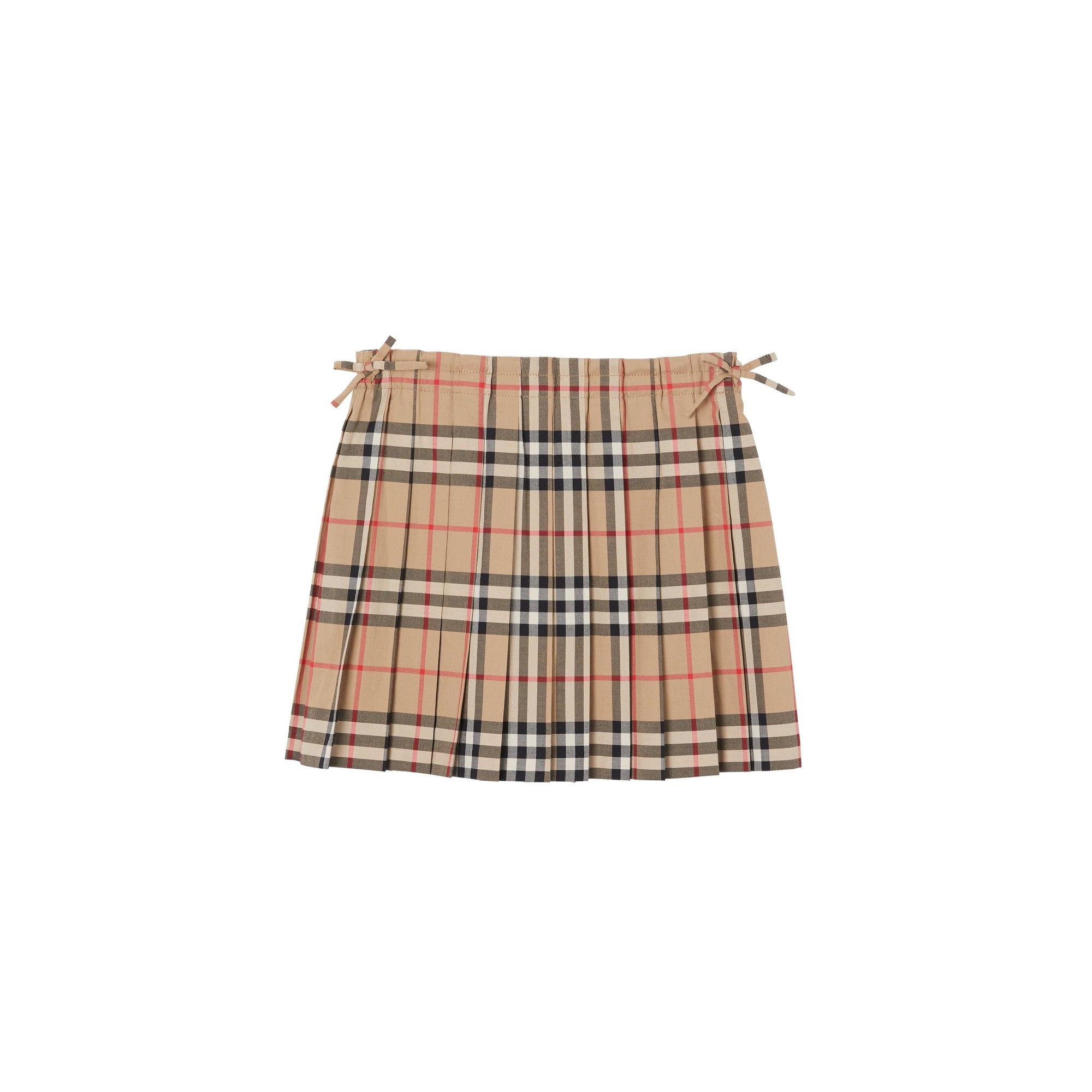 Jupe plissée en coton Vintage Check - Archive Beige Check