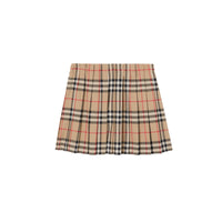 Jupe plissée en coton Vintage Check - Archive Beige Check