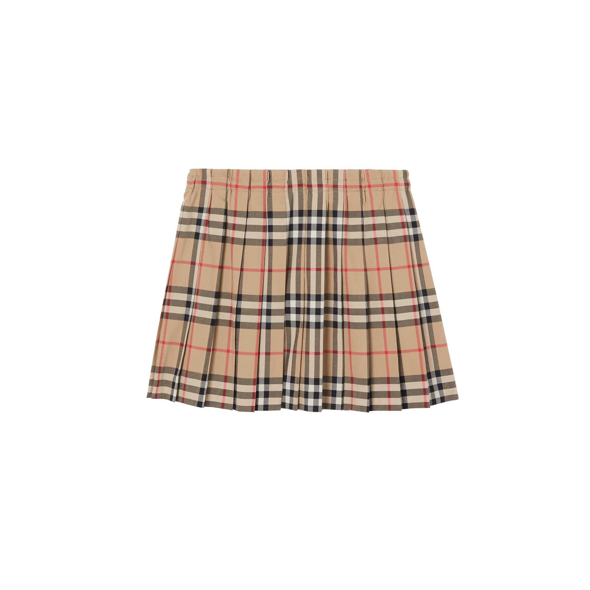 Jupe plissée en coton Vintage Check - Archive Beige Check