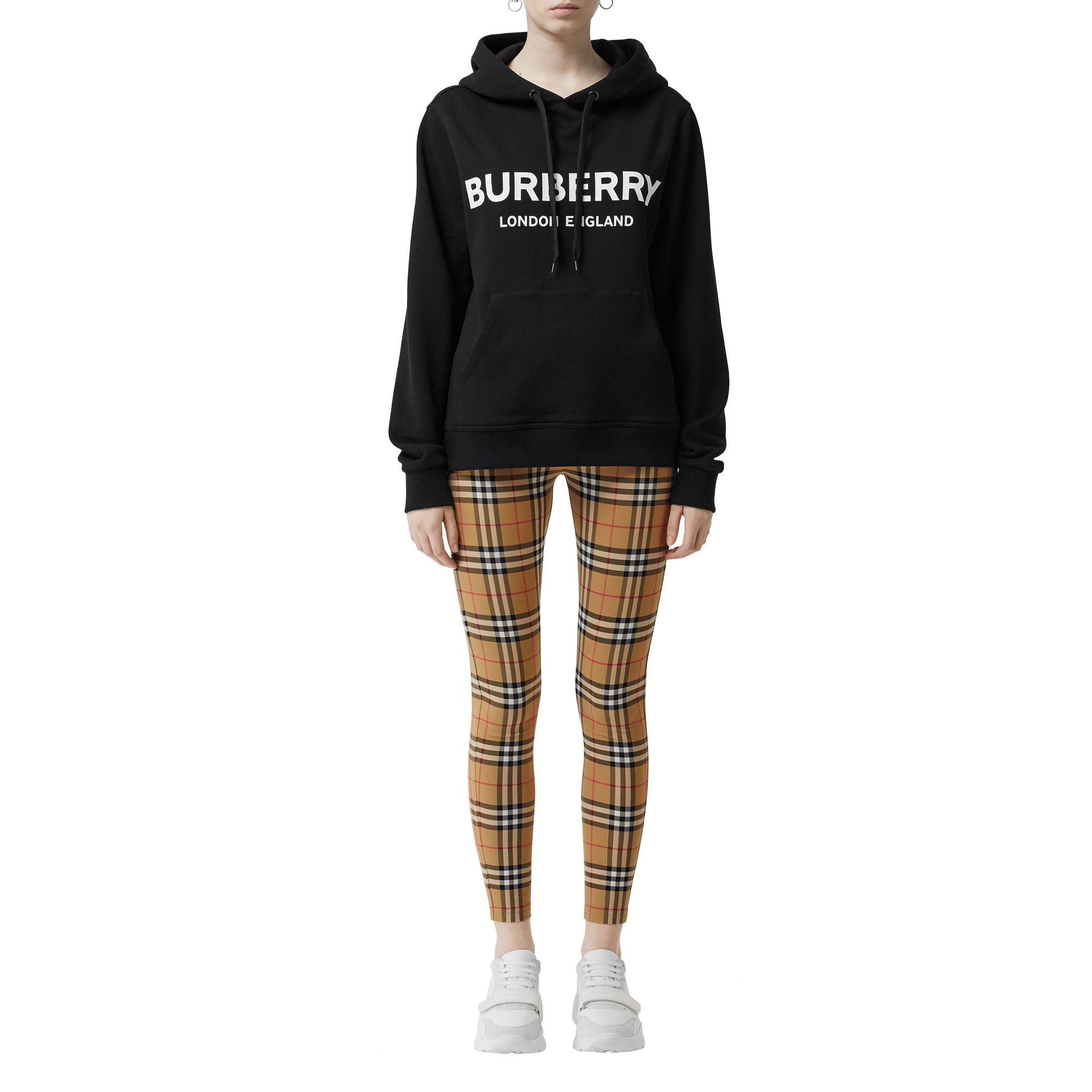 Legging à motif Vintage Check à logo - Antique Yellow Check