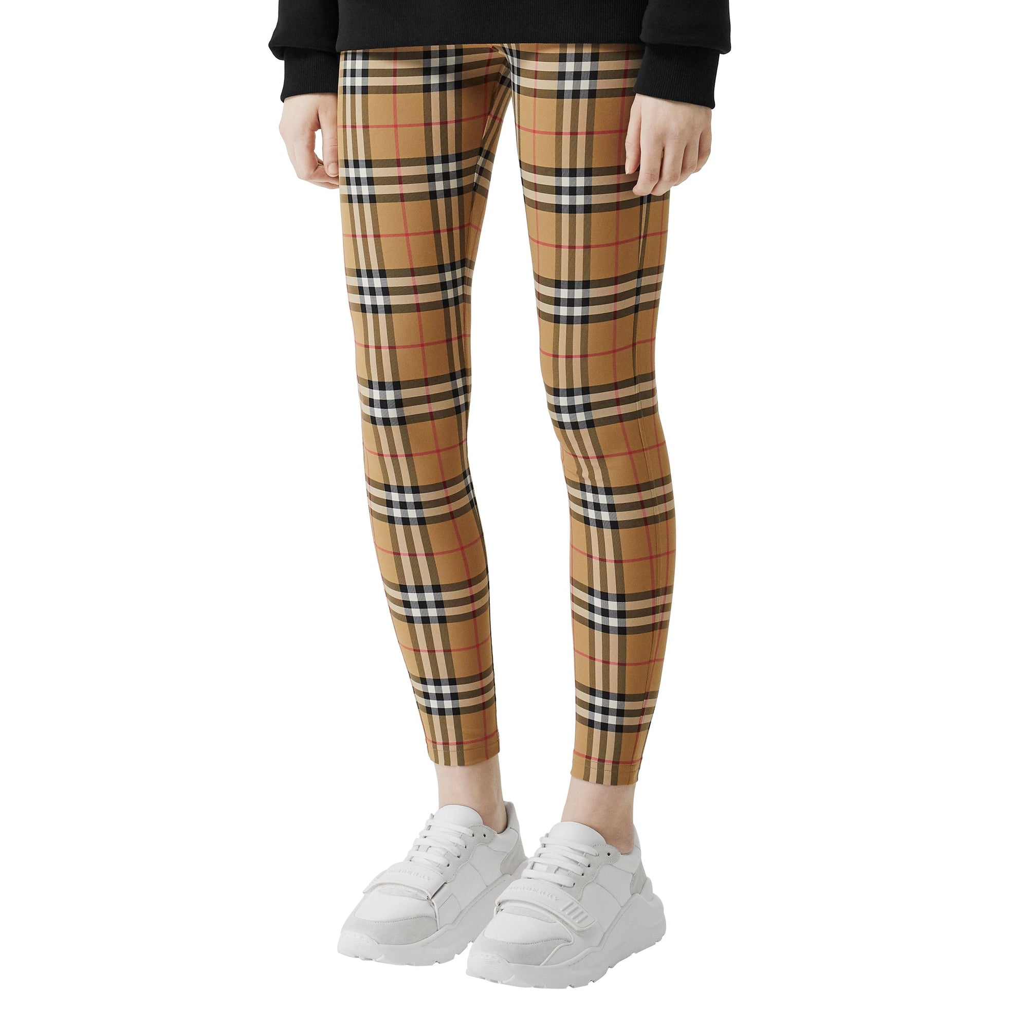 Legging à motif Vintage Check à logo - Antique Yellow Check