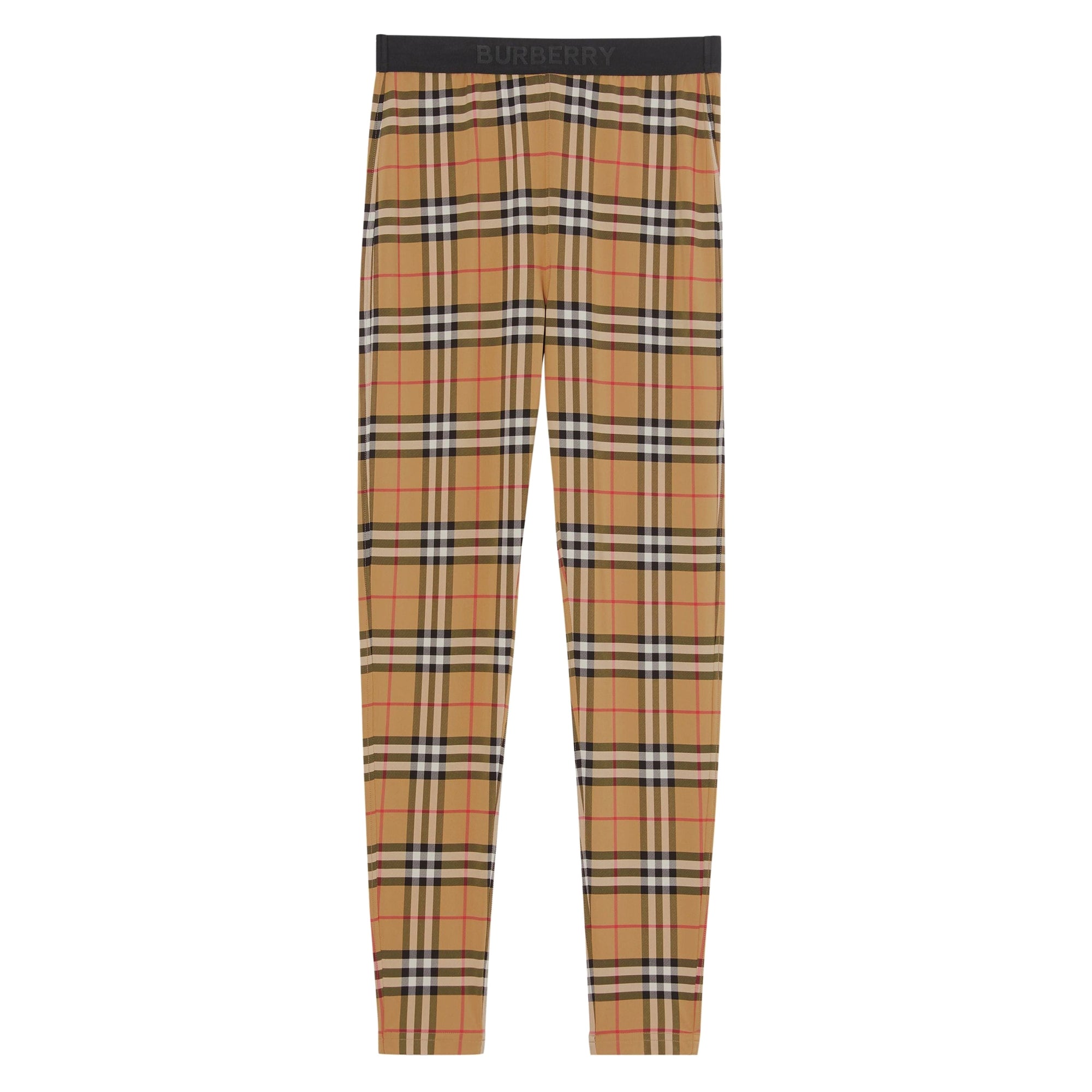 Legging à motif Vintage Check à logo - Antique Yellow Check