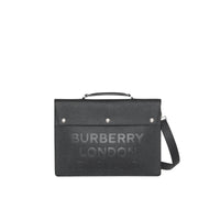 Porte-documents en cuir et logo - Black