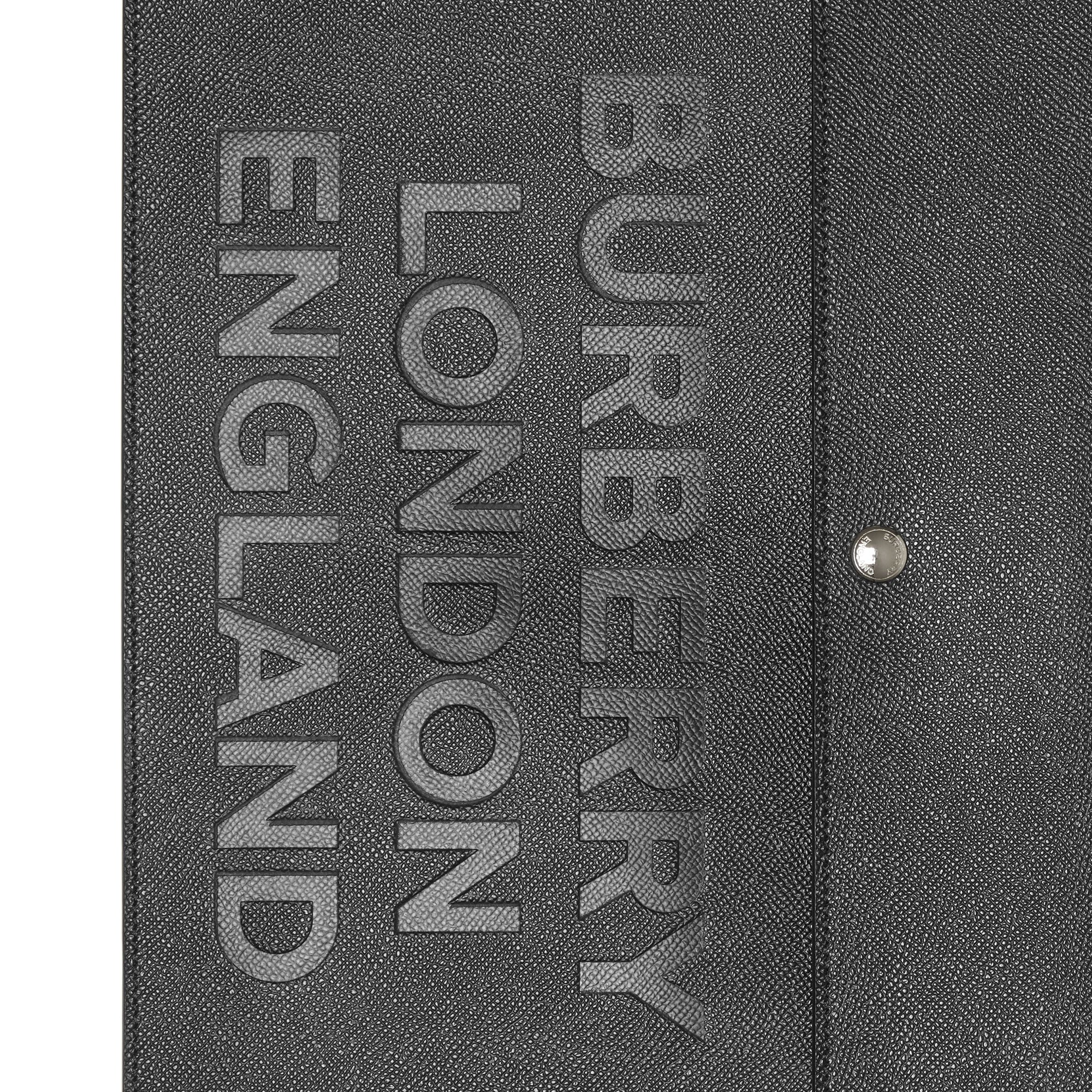Porte-documents en cuir et logo - Black