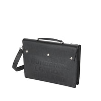 Porte-documents en cuir et logo - Black
