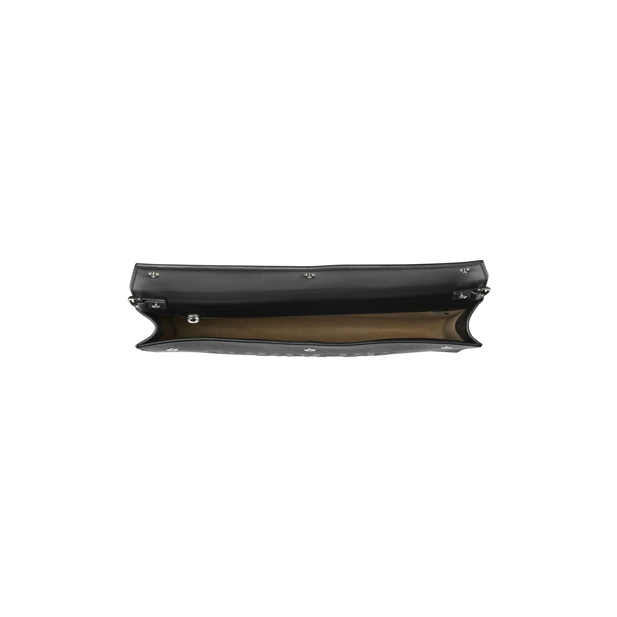 Porte-documents en cuir et logo - Black