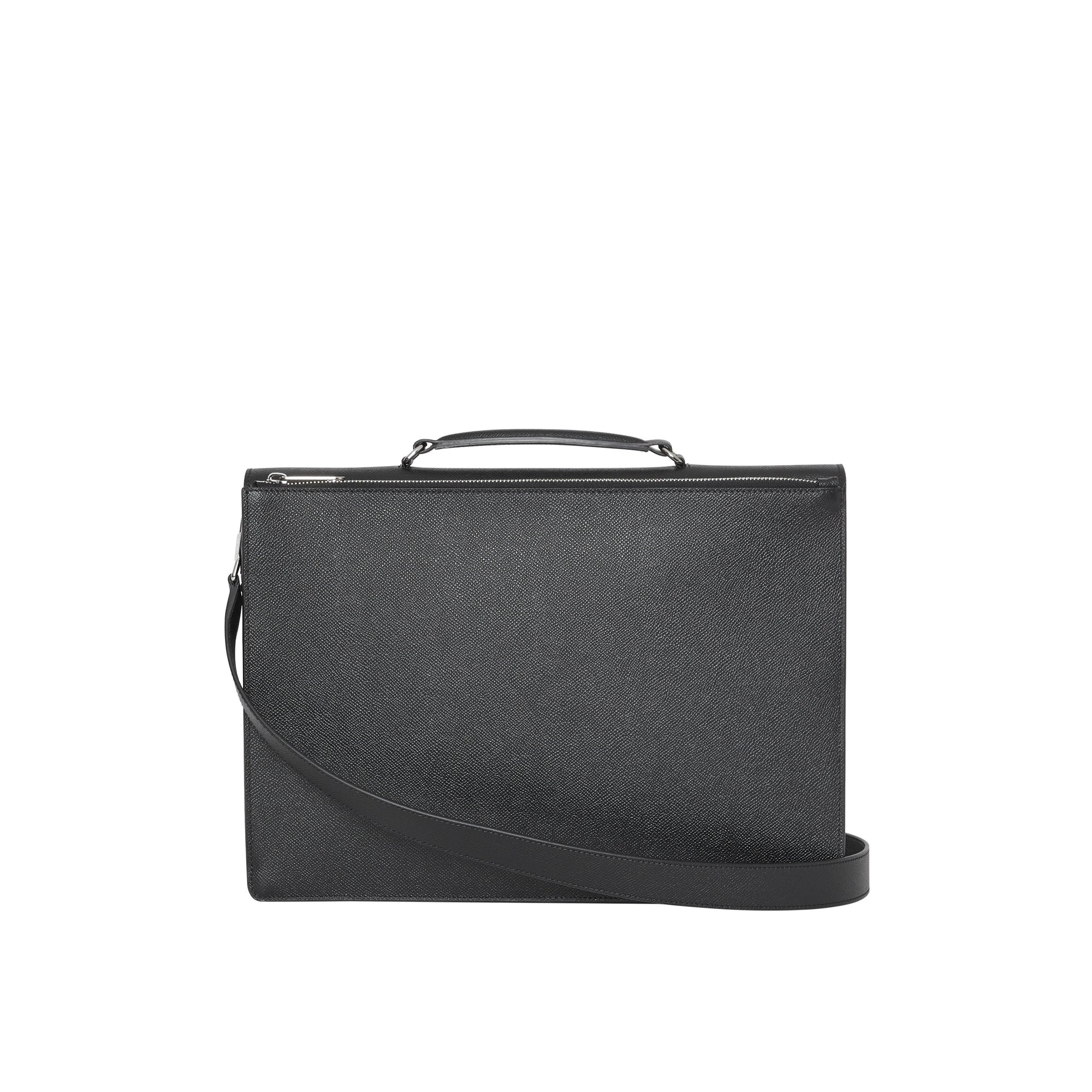 Porte-documents en cuir et logo - Black
