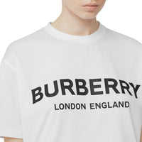 T-shirt oversize en coton à logo - White