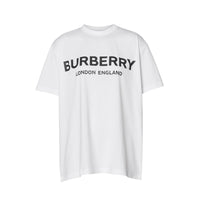 T-shirt oversize en coton à logo - White