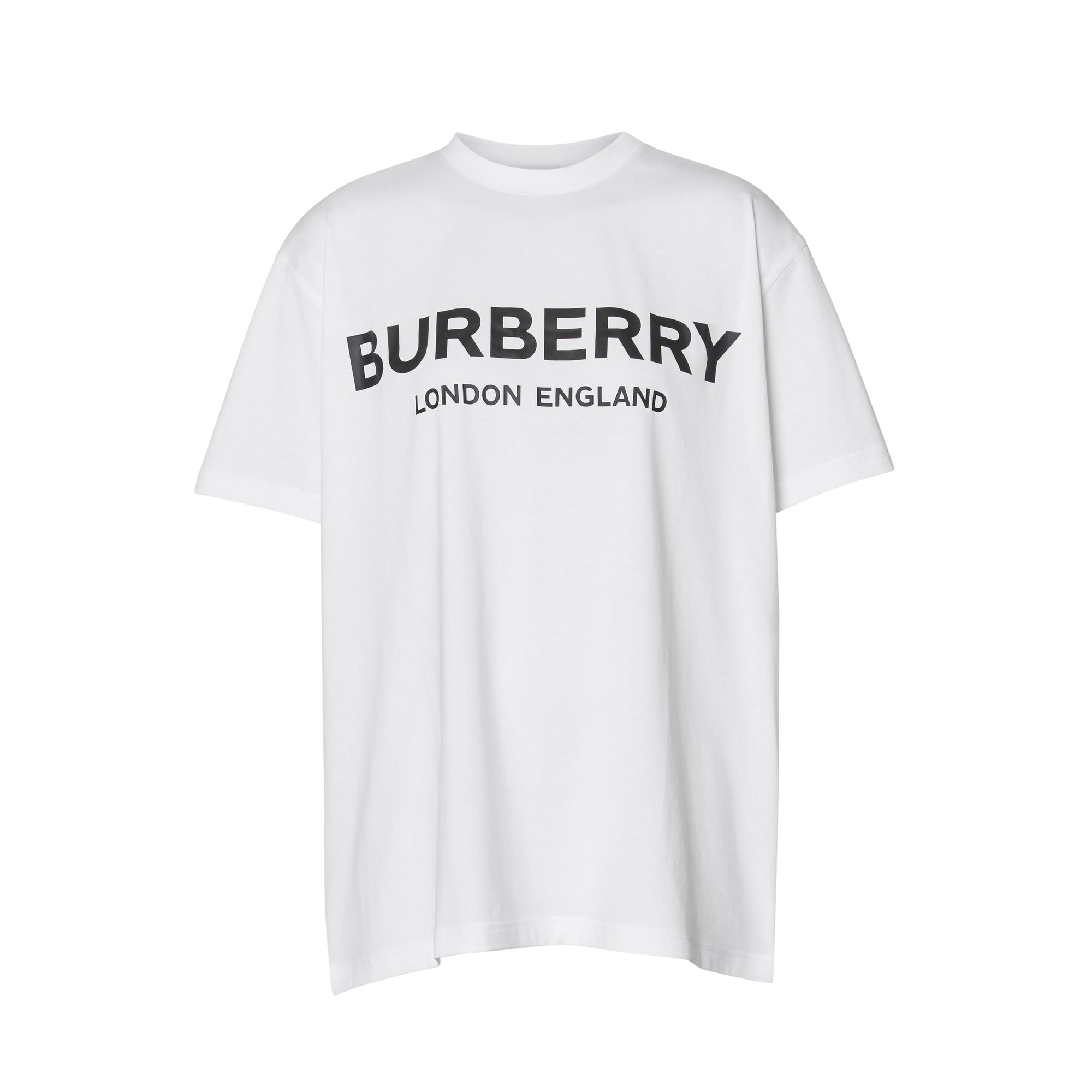 T-shirt oversize en coton à logo - White