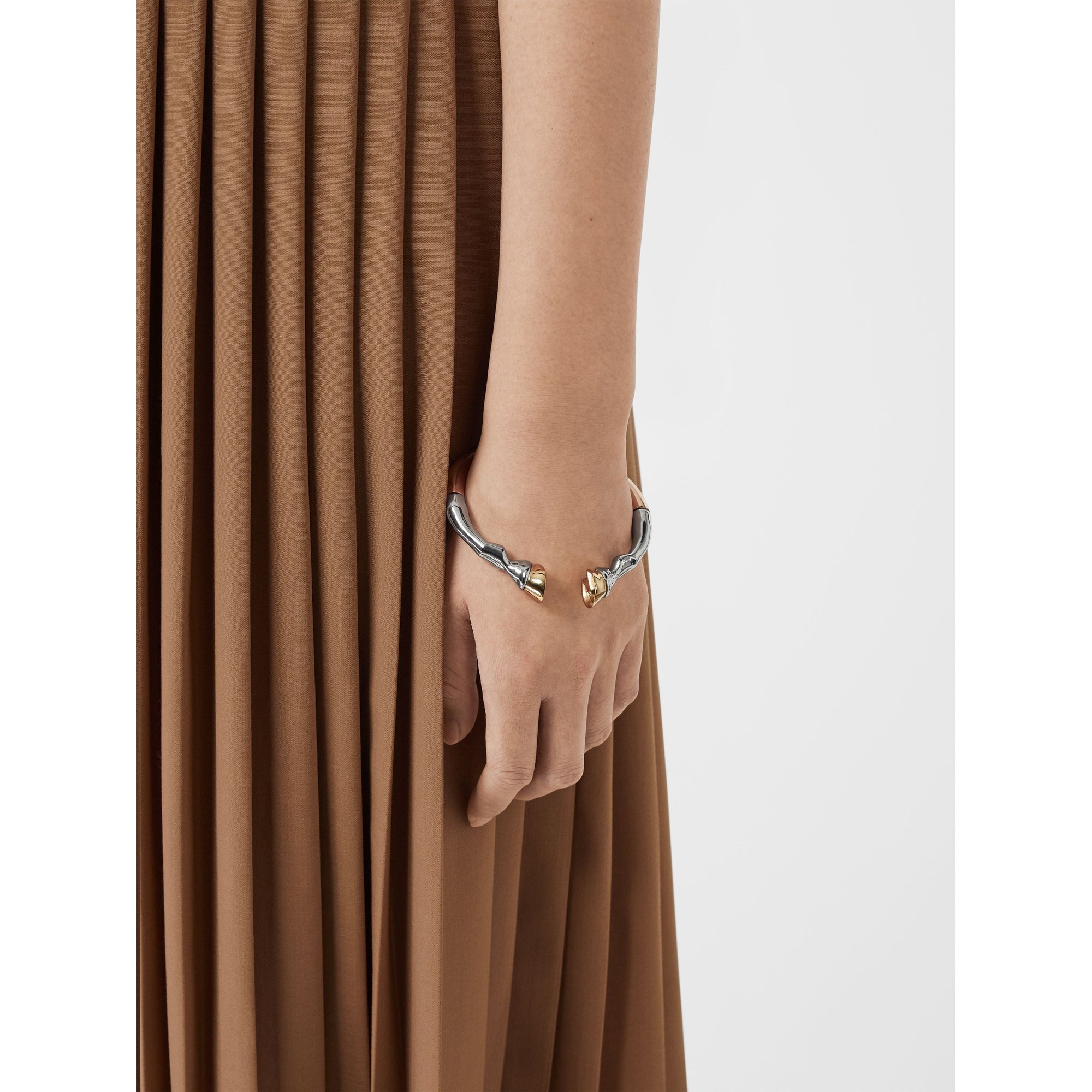 Manchette sabot plaquée or rose et palladium - Rose Gold & Palladium