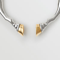 Manchette sabot plaquée or rose et palladium - Rose Gold & Palladium