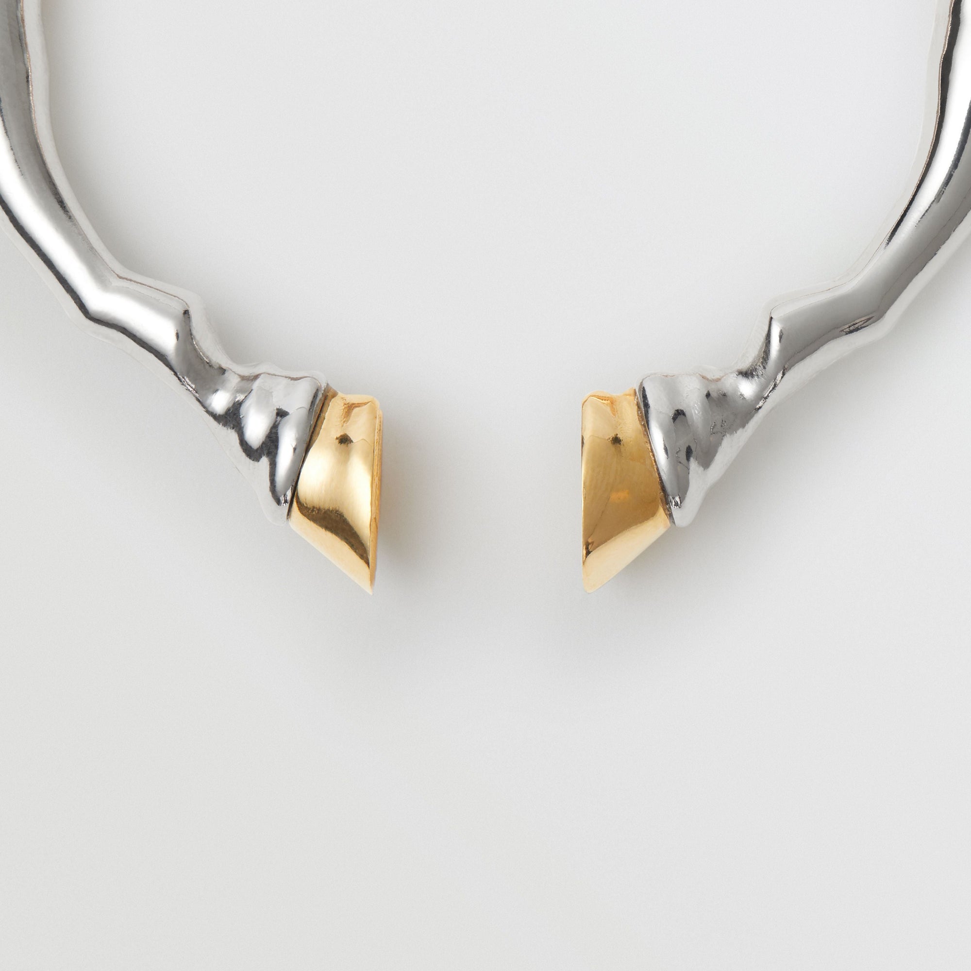 Manchette sabot plaquée or rose et palladium - Rose Gold & Palladium
