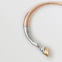 Manchette sabot plaquée or rose et palladium - Rose Gold & Palladium