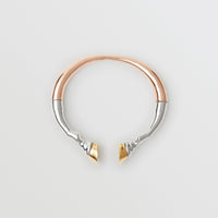 Manchette sabot plaquée or rose et palladium - Rose Gold & Palladium