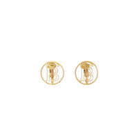 Boucles d'oreilles plaquées or à motif - Light Gold