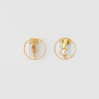 Boucles d'oreilles plaquées or à motif - Light Gold